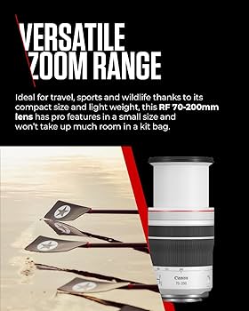 Canon RF Lens 70-200mm F4L IS USM - Telephoto Zoom Camera Lens
